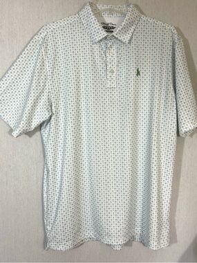 Straight Down Men’s Polo Golf Shirt  Spade Heart Diamond Microprint